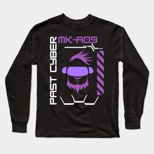 Cyberpunk Mk-A09 Purple Long Sleeve T-Shirt